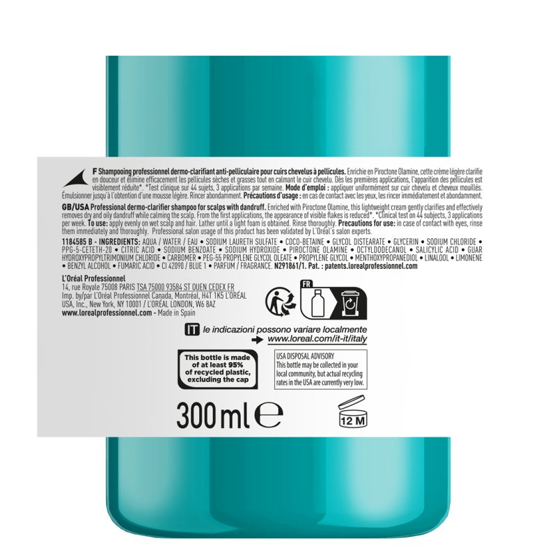 L’Oréal Professionnel Scalp Advanced Anti-Dandruff Šampon Za Kožu Glave Sklone Perutanju 300ml