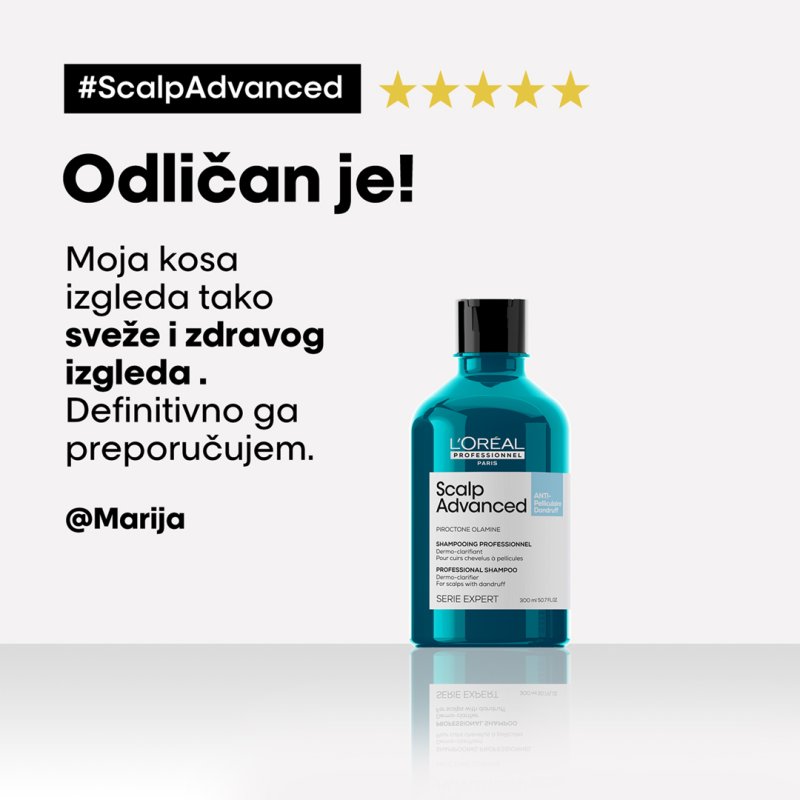 L’Oréal Professionnel Scalp Advanced Anti-Dandruff Šampon Za Kožu Glave Sklone Perutanju 300ml