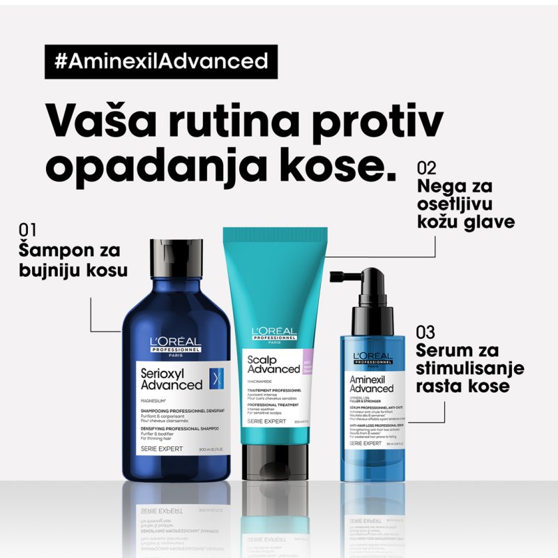 L’Oréal Professionnel Scalp Advanced Aminexil Advanced Serum Za Stimulisanje Rasta Kose 90ml