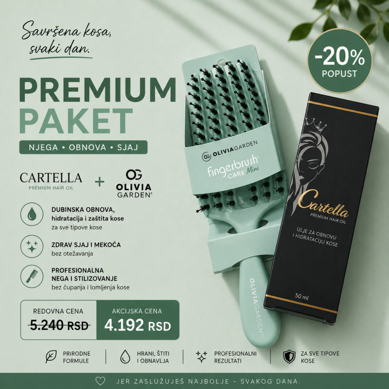 CARTELLA PREMIUM HAIR OIL + OLIVIA GARDEN MINT