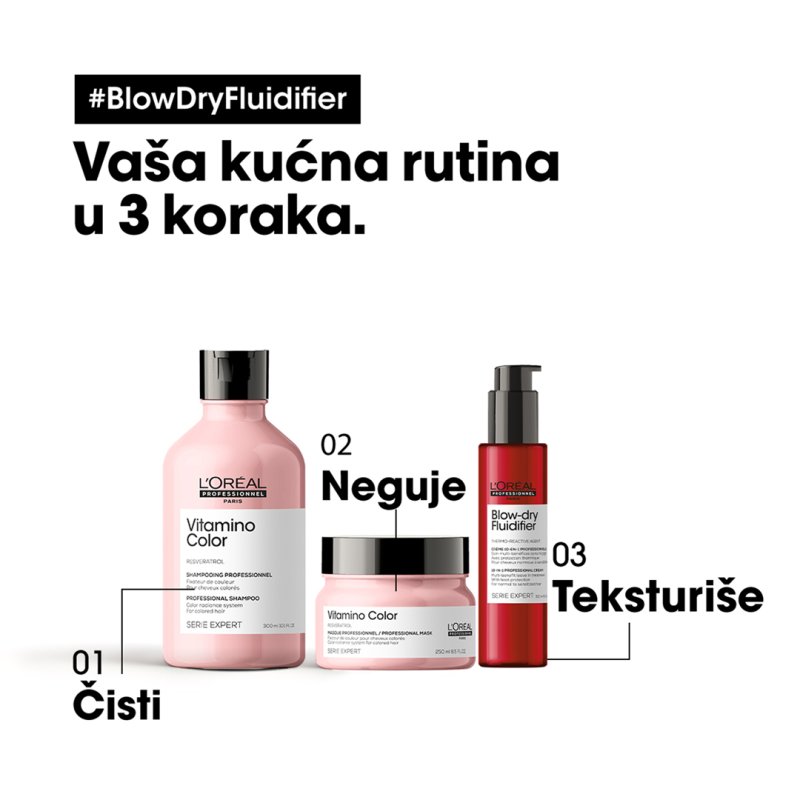 L’Oréal Professionnel Serie Expert Blow Dry Fluidifier Krema Za Kosu 150ml