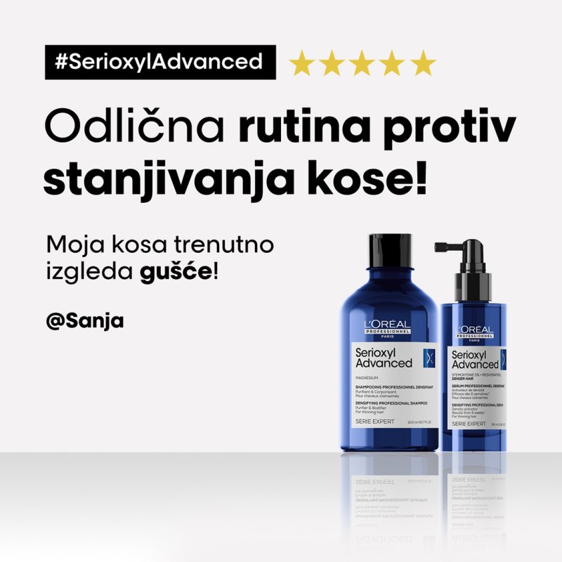 L’Oréal Professionnel Scalp Advanced Serioxyl Advanced Denser Serum Za Poboljšanje Gustine Kod Proređene Kose 90ml