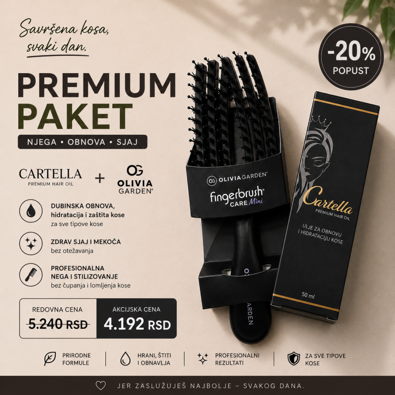 CARTELLA PREMIUM HAIR OIL + OLIVIA GARDEN BLACK